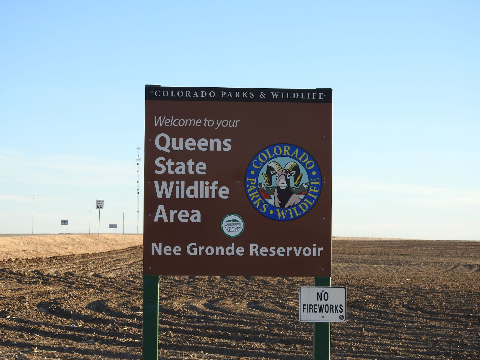 Queens State Wildlife Area welcome sign