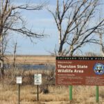 Thurston Reservoir State Wildlife Area welcome sign