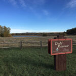 Dodd Reservoir welcome sign