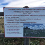 Dodd Reservoir interpretive sign