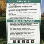 Jim Hamm Nature Area park rules sign